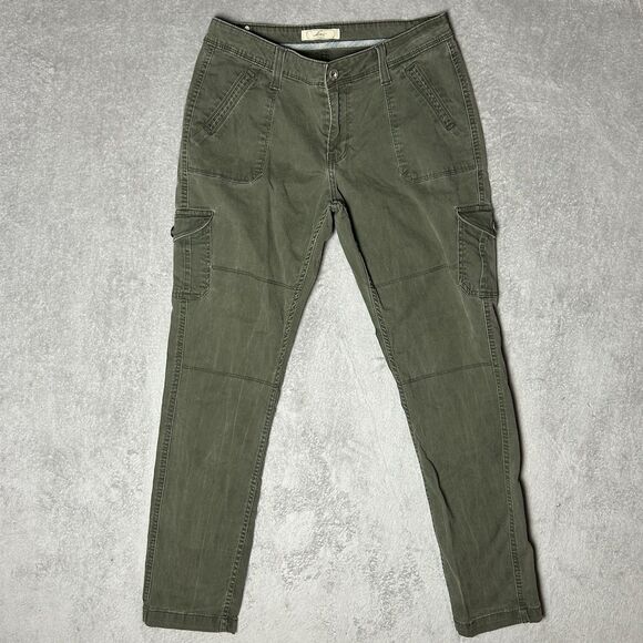 Levi's Pants - Vintage Green Women’s Levi Cargo Pants Size 6 Rare Skinny Combat Grunge Punk ￼ ￼
